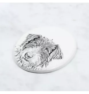 Ciobanesc Romanesc Mioritic płyta nagrobna ze zdjęciem psa Art-Dog