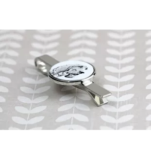 Redbone Coonhound - tie clip with a dog, personalized tie clip, a unique gift for a man from the Art-Dog brand