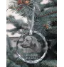 Rhodesian Ridgeback - Kristallkugel mit Foto, Hundebild im Kristall, personalisierter Christbaumschmuck von Art-Dog.