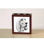 Redbone Coonhound - Stifthalter mit Hund, Schreibtischorganizer mit Aufdruck, personalisierte Schreibtischdekoration der Marke Art-Dog