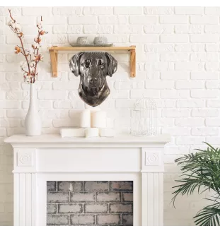 Chien de Rhodésie à crête dorsale, Rhodesian ridgeback - Statue de chien, buste suspendu, décoration unique pour les amoureux des chiens par la marque Art-Dog