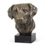 Rhodesian Ridgeback, African Lionhound, African Lion Dog - Dog statue, bust on stone base, sculpture, trophy for dog show by Art-Dog brand