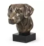 Rhodesian Ridgeback - Hundestatue, Büste auf Steinsockel, Skulptur, Trophäe für Hundeausstellung der Marke Art-Dog