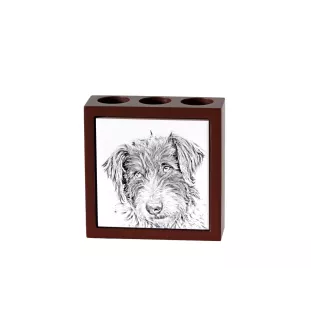 Chien de berger roumain de Mioritza - porte-stylo avec chien, organiseur de bureau avec impression, décoration de bureau personnalisée de la marque Art-Dog
