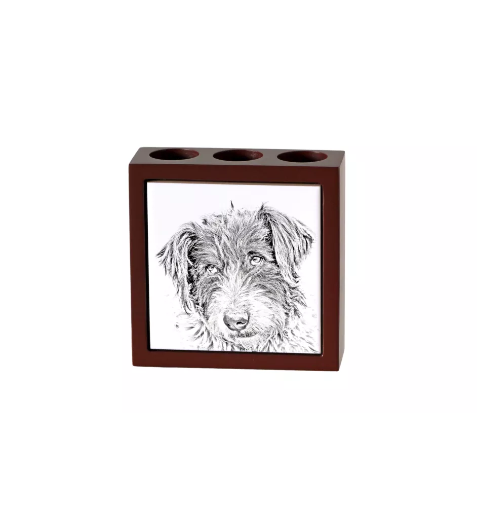 Ciobănesc Românesc Mioritic, Mocano, Barac - Stifthalter mit Hund, Schreibtischorganizer mit Aufdruck, personalisierte Schreibtischdekoration der Marke Art-Dog