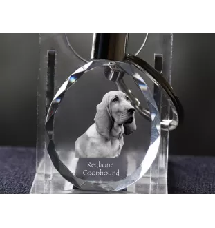 Redbone Coonhound - pendentif avec une photo de chien, porte-clés en cristal dans une boîte cadeau, un cadeau unique par Art-Dog