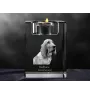 Redbone Coonhound świecznik kryształowy z psem Art-Dog