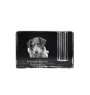 Ciobănesc Românesc Mioritic, Mocano, Barac - Stifthalter, Kristallorganizer mit Hundefoto, einzigartige Schreibtischdekoration der Marke Art-Dog