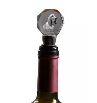 Redbone Coonhound - Bottle stopper, crystal wine stopper with photo, personalised gift for bartender by Art-Dog brand