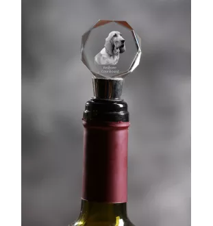 Redbone Coonhound - Bottle stopper, crystal wine stopper with photo, personalised gift for bartender by Art-Dog brand