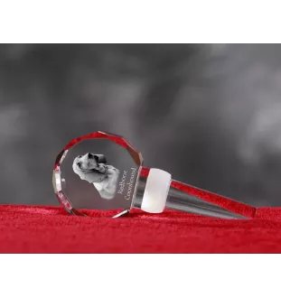Redbone Coonhound - Crystal bottle stopper, unique wine stopper with photo, personalised gift for sommelier by Art-Dog brand