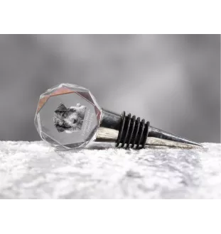 Ciobanesc Romanesc Mioritic stopper kryształowy  do wina z psem Art-Dog