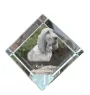 Redbone Coonhound - un cube de cristal avec une photo, une photo de cheval dans le cristal, un presse-papiers cubique de la marque Art-Dog
