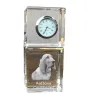 Redbone Coonhound - montre en cristal avec photo, photo de chien dans un cristal, horloge de bureau personnalisée de la marque Art-Dog