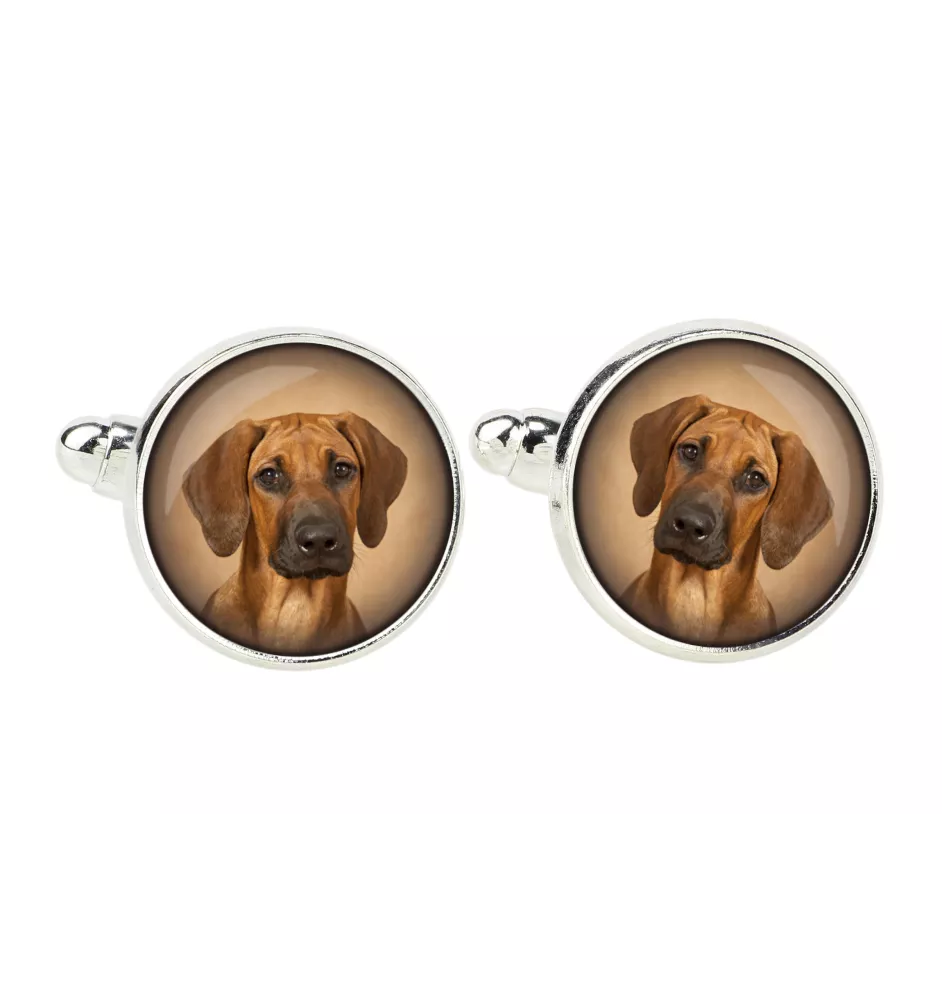 Chien de Rhodésie à crête dorsale, Rhodesian ridgeback - boutons de manchette, décoration de chemise, pendentif de chemise de la marque Art-Dog