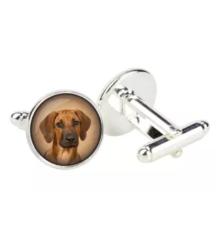 Chien de Rhodésie à crête dorsale, Rhodesian ridgeback - boutons de manchette, décoration de chemise, pendentif de chemise de la marque Art-Dog