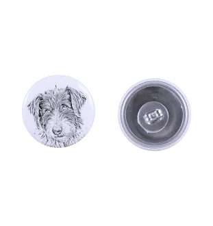 Romanian Mioritic Shepherd Dog, Ciobănesc Românesc Mioritic - unique dog earrings, your pet on a keychain, Art-Dog's own brand