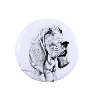 Redbone Coonhound - badge avec votre chien, ajoutez votre propre photo, marque Art-Dog
