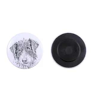 Romanian Mioritic Shepherd Dog, Ciobănesc Românesc Mioritic - magnet with a dog's pupil, exceptionally light, strong magnet, handmade product by the Art-Dog brand