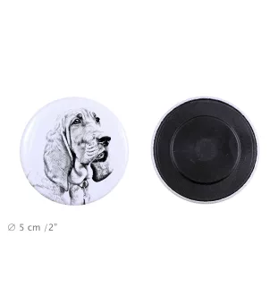 Redbone Coonhound Magnet mit einem Hundepfotenabdruck, außergewöhnlich leicht, starker Magnet, handgefertigtes Produkt der Marke Art-Dog