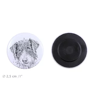 Romanian Mioritic Shepherd Dog, Ciobănesc Românesc Mioritic - magnet with a dog's pupil, exceptionally light, strong magnet, handmade product by the Art-Dog brand