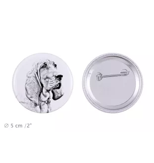 Redbone Coonhound - badge avec votre chien, ajoutez votre propre photo, marque Art-Dog