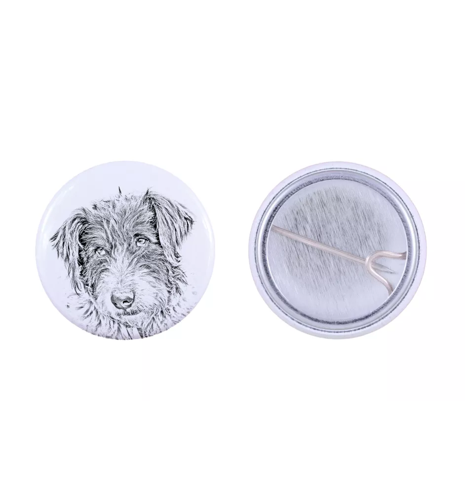Ciobănesc Românesc Mioritic, Mocano, Barac - Anstecknadel mit Ihrem Hund, fügen Sie Ihr eigenes Foto hinzu, Marke Art-Dog