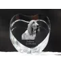 Redbone Coonhound - a photo of a dog in crystal, crystal heart, unique photo frame from the Art-Dog brand