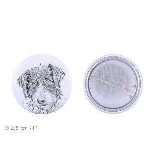 Ciobănesc Românesc Mioritic, Mocano, Barac - Anstecknadel mit Ihrem Hund, fügen Sie Ihr eigenes Foto hinzu, Marke Art-Dog