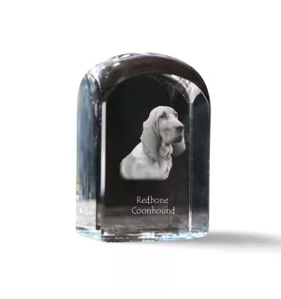 Redbone Coonhound kryształ pieczątka z psem Art-Dog