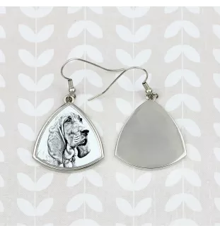 Redbone Coonhound - boucles d'oreilles avec chien, boucles d'oreilles pendantes avec photo, bijoux personnalisés avec impression de la marque Art-Dog