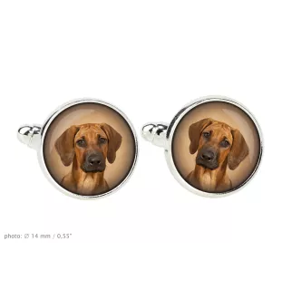 Chien de Rhodésie à crête dorsale, Rhodesian ridgeback - Boutons de manchette dans une boîte, bijoux faits à la main, produit de la marque Art-Dog