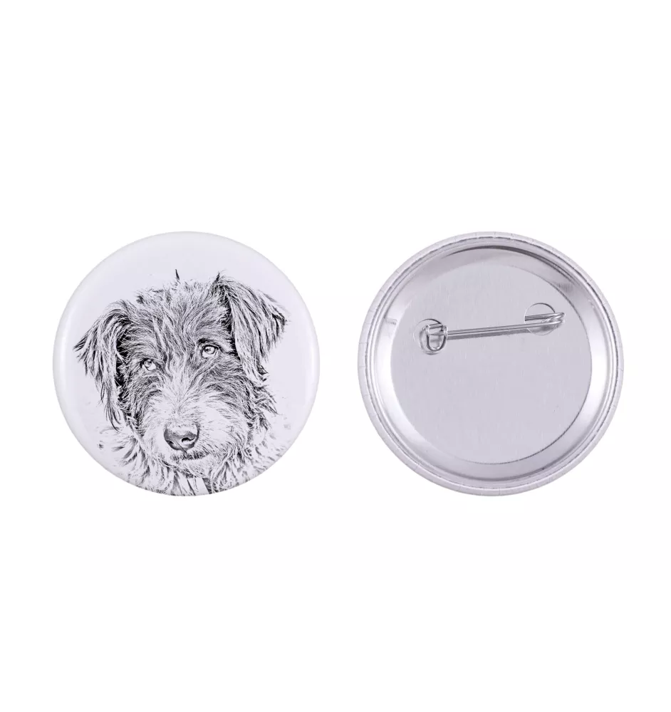 Ciobănesc Românesc Mioritic, Mocano, Barac - Anstecknadel mit Ihrem Hund, fügen Sie Ihr eigenes Foto hinzu, Marke Art-Dog