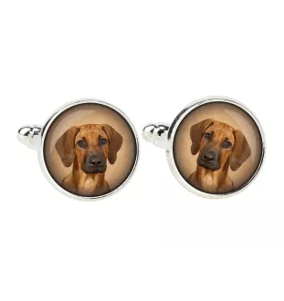 Rhodesian Ridgeback, African Lionhound, African Lion Dog - cufflinks and tie with your photo, a suit decoration, men's jewelry from the Art-Dog brand.