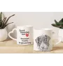 Ciobănesc Românesc Mioritic, Mocano, Barac - Tasse mit Hund, entzückende Tasse mit herzförmigem Henkel, universelles Geschenk der Marke Art-Dog