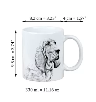 Redbone Coonhound - cup with a dog, cup with a photo, personalized gift from the Art-Dog brand