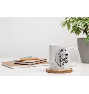 Redbone Coonhound - cup with a dog, cup with a photo, personalized gift from the Art-Dog brand