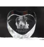Romanian Mioritic Shepherd Dog, Ciobănesc Românesc Mioritic - a photo of a dog in crystal, crystal heart, unique photo frame from the Art-Dog brand