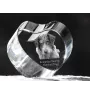 Romanian Mioritic Shepherd Dog, Ciobănesc Românesc Mioritic - a photo of a dog in crystal, crystal heart, unique photo frame from the Art-Dog brand