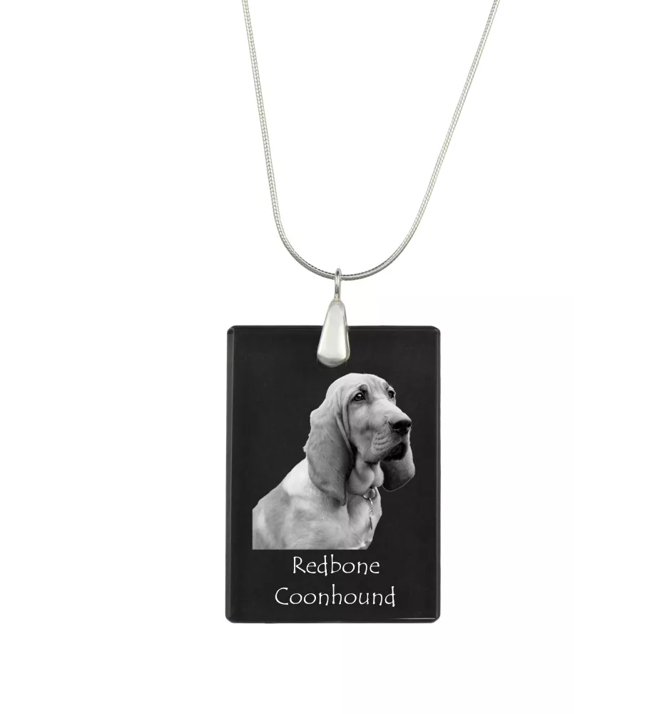 Redbone Coonhound naszyjnik kryształowy z psem Art-Dog