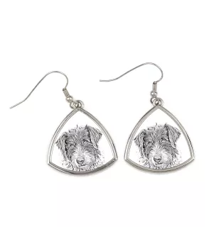 Ciobănesc Românesc Mioritic, Mocano, Barac - Hund Ohrringe, hängende Ohrringe mit Bild, personalisierter Schmuck mit dem Aufdruck der Marke Art-Dog