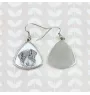 Chien de berger roumain de Mioritza - boucles d'oreilles avec chien, boucles d'oreilles pendantes avec photo, bijoux personnalisés avec impression de la marque Art-Dog
