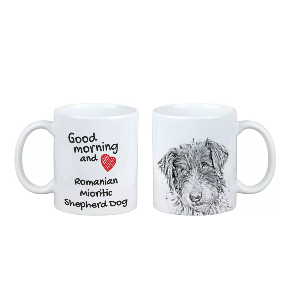 Romanian Mioritic Shepherd Dog, Ciobănesc Românesc Mioritic - cup with a dog, cup with a photo, personalized gift from the Art-Dog brand