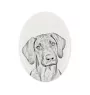 Rhodesian Ridgeback, African Lionhound, African Lion Dog - commemorative plaque with a photo of a dog, tombstone with a print, personalized oval plaque from the Art-Dog brand