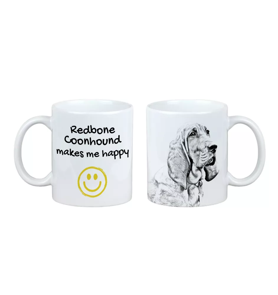 Redbone Coonhound - tasse avec chien, une tasse joyeuse pour les amoureux des chiens, un cadeau personnalisé de la marque Art-Dog