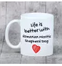 Romanian Mioritic Shepherd Dog, Ciobănesc Românesc Mioritic - cup with a dog, cup with a photo, personalized gift from the Art-Dog brand