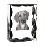 Chien de Rhodésie à crête dorsale, Rhodesian ridgeback - cristal avec photo de chien, statuette en verre avec photo, cadre exceptionnel avec photo de la marque Art-Dog