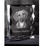 Chien de Rhodésie à crête dorsale, Rhodesian ridgeback - cristal avec photo de chien, statuette en verre avec photo, cadre exceptionnel avec photo de la marque Art-Dog