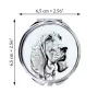 Redbone Coonhound - miroir de poche avec chien, miroir personnalisé pour sac à main, miroir compact avec impression de la marque Art-Dog
