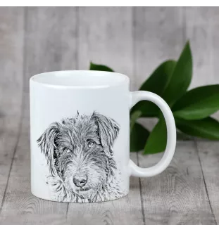 Romanian Mioritic Shepherd Dog, Ciobănesc Românesc Mioritic - cup with a dog, cheerful cup for a dog lover, personalized gift from the Art-Dog brand